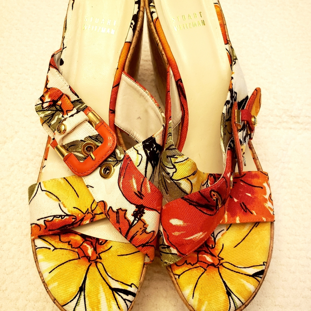 Stuart Weitzman platform wedge sandals
